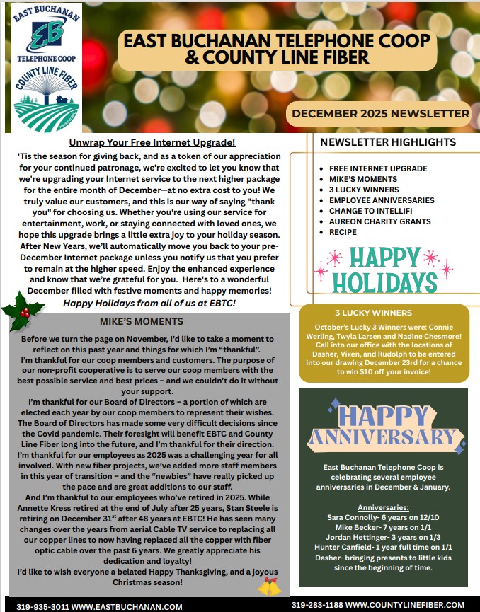 December newsletter